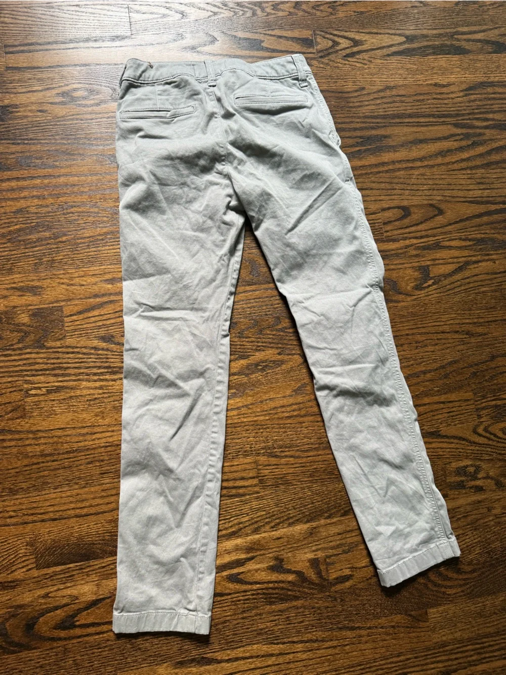 abercrombie kids Light Gray Button-Front Pants